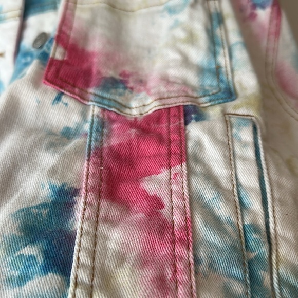 WILD FABLE | Pink and Blue Jean Jacket with Full-Length Sleeves - Picture 5 of 9